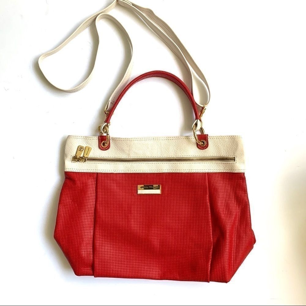 Gilda Tonelli Italian Textured Leather Crossbody